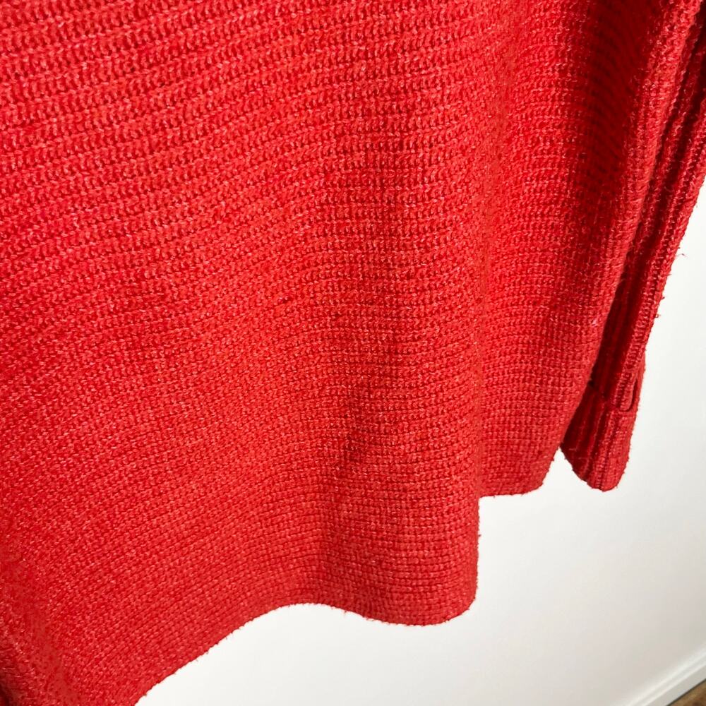 Anthropologie Pilcro Cowl Neck Sweater Womens XS Red Oversized Cuffed Sleeve - Picture 11 of 11
